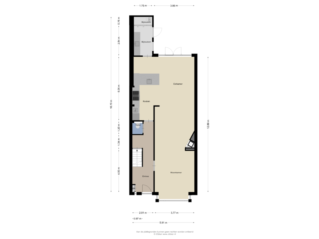 View floorplan of Begane Grond of Van den Endelaan 49