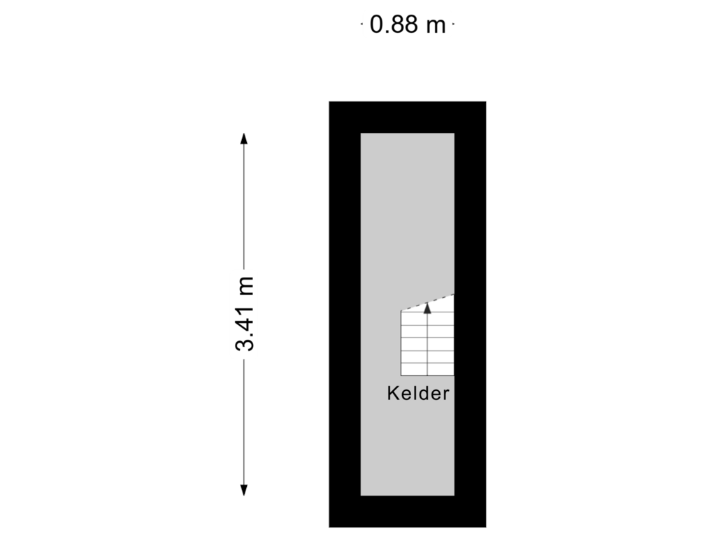 View floorplan of Kelder of Van den Endelaan 49