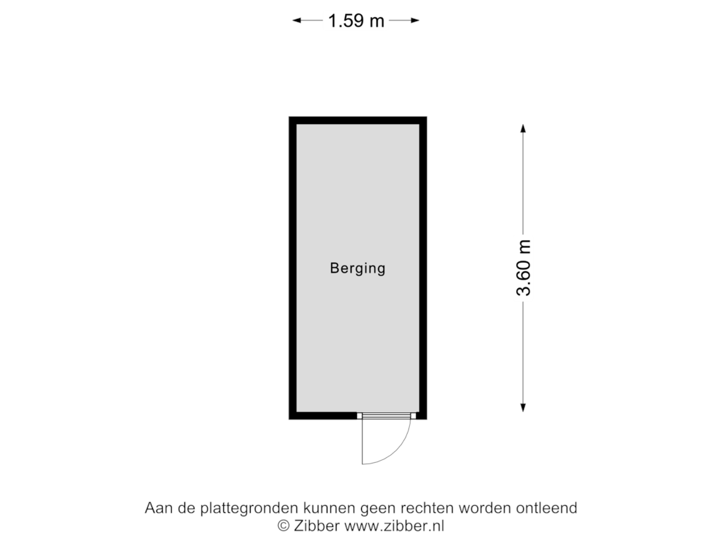 Bekijk plattegrond van Berging van Koningsplein flat 116-C