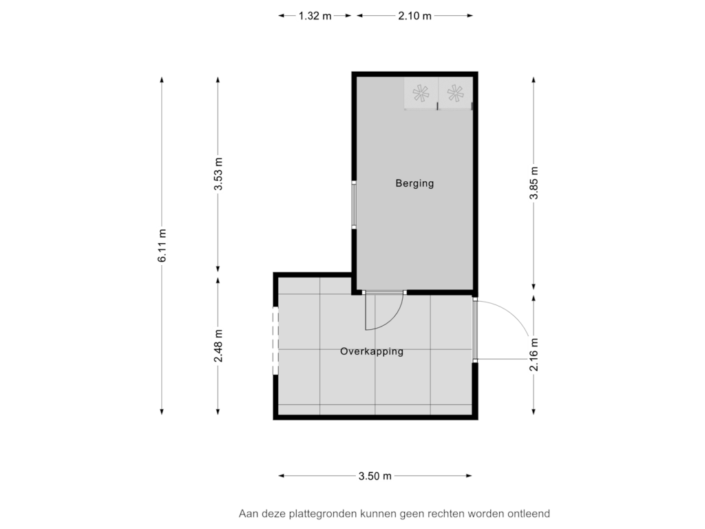 Bekijk plattegrond van Berging van Grote Doelenlaan 51