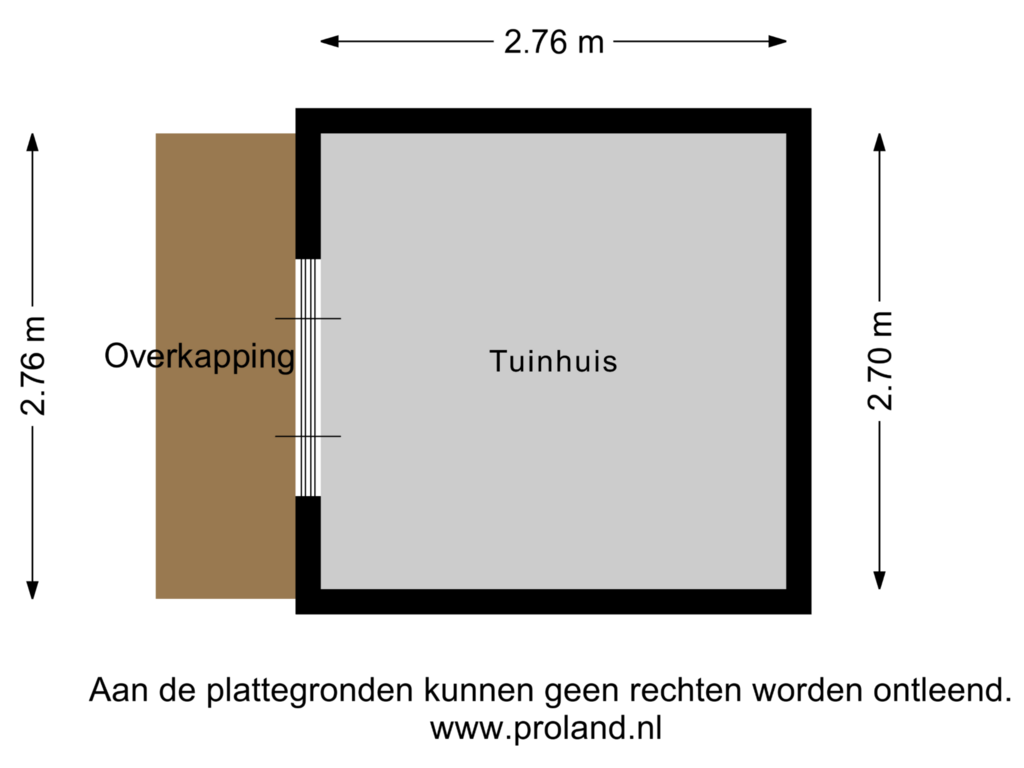 Bekijk plattegrond van Tuinhuis van Van Helsdingenstraat 19