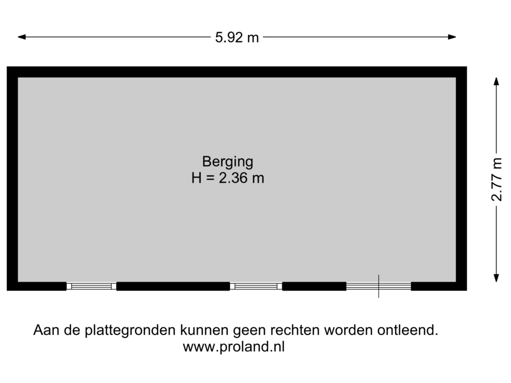 Bekijk plattegrond van Berging van Van Helsdingenstraat 19