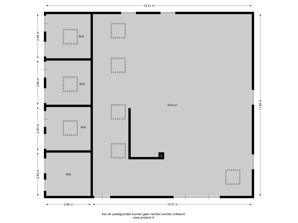 Bekijk plattegrond van Schuur van Hoofdstraat 26