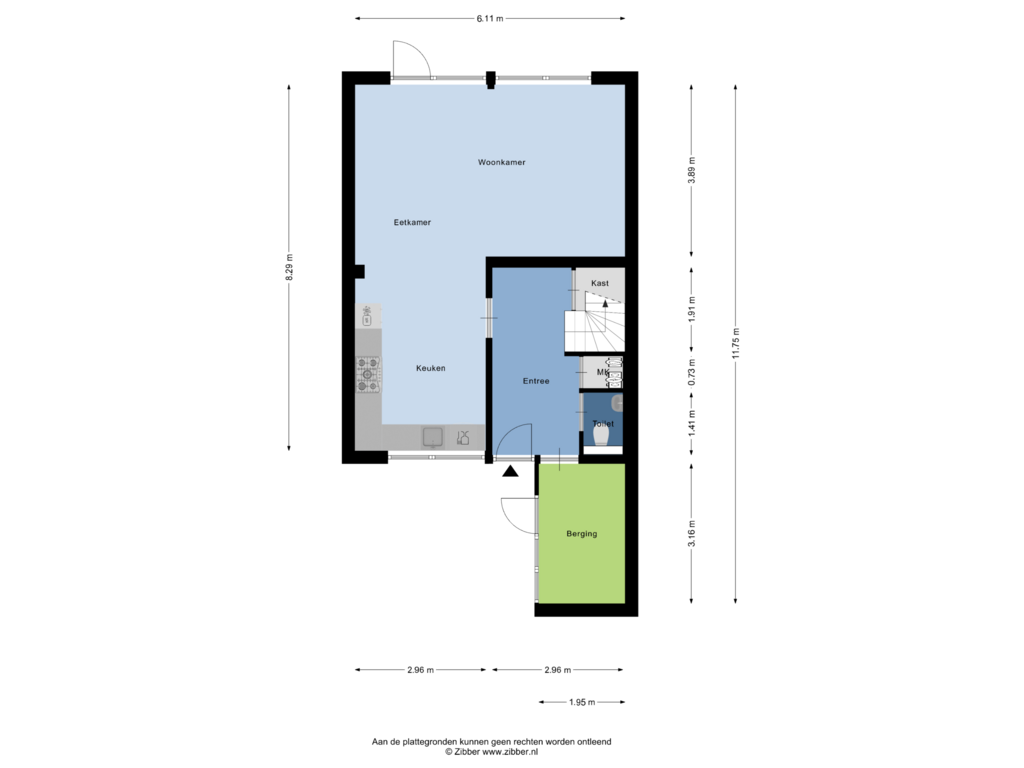 Bekijk plattegrond van Begane Grond van Lucernehof 82