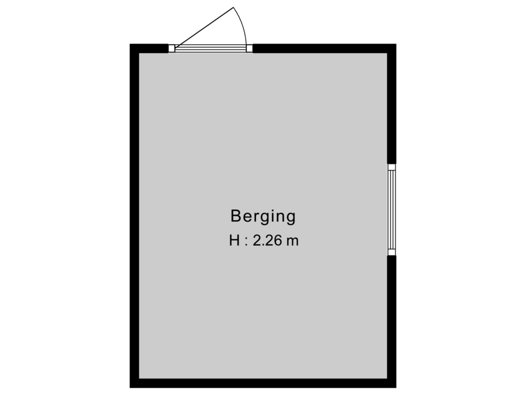 Bekijk plattegrond van Berging van Nieuwebildtdijk 46