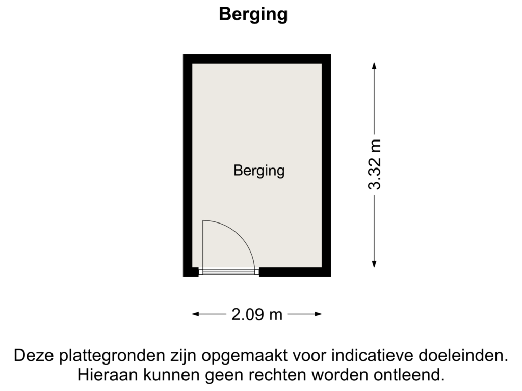 Bekijk plattegrond van Berging van Westvest 73