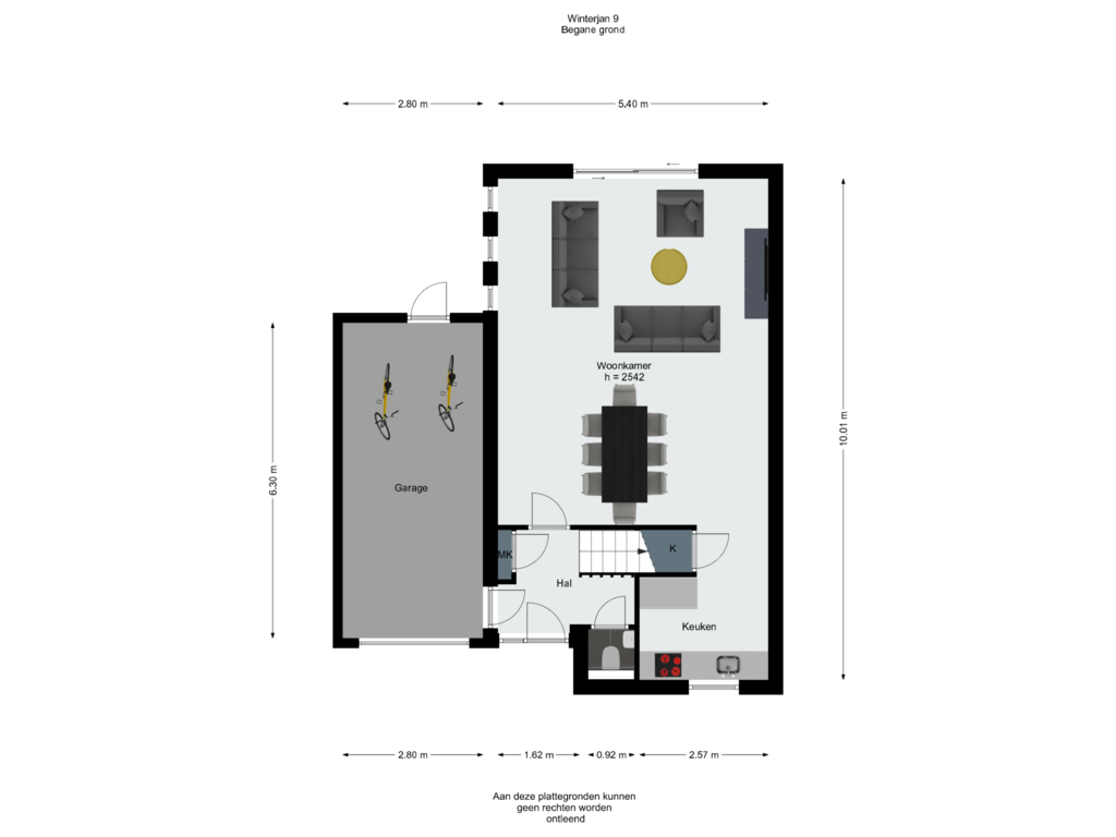 View floorplan of Begane grond of Winterjan 9