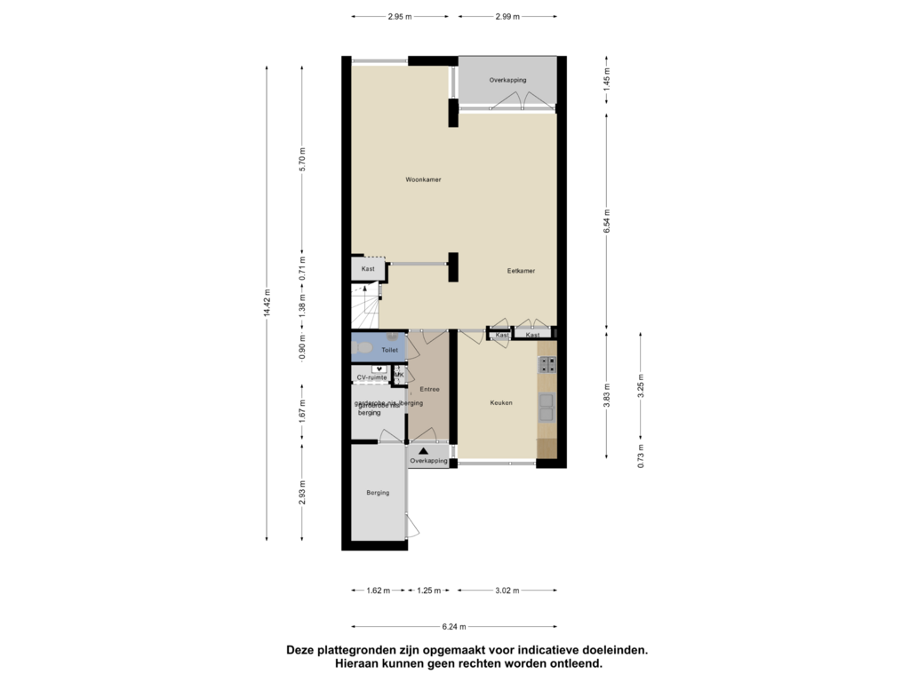 Bekijk plattegrond van Begane grond van Winselerhof 48