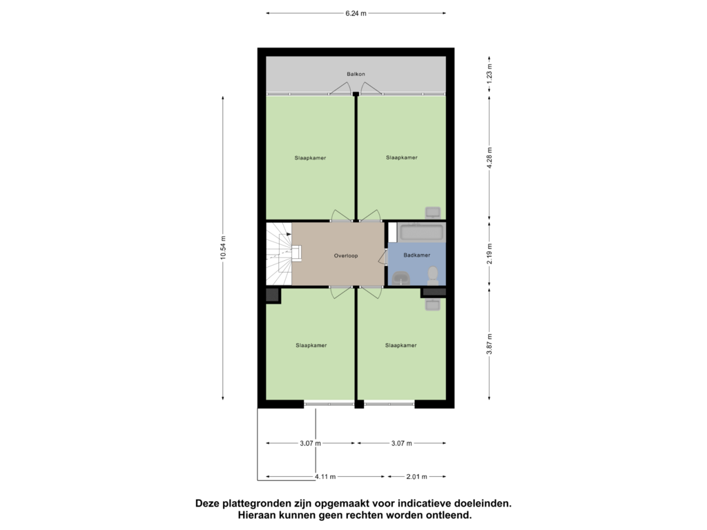 Bekijk plattegrond van Eerste verdieping van Winselerhof 48