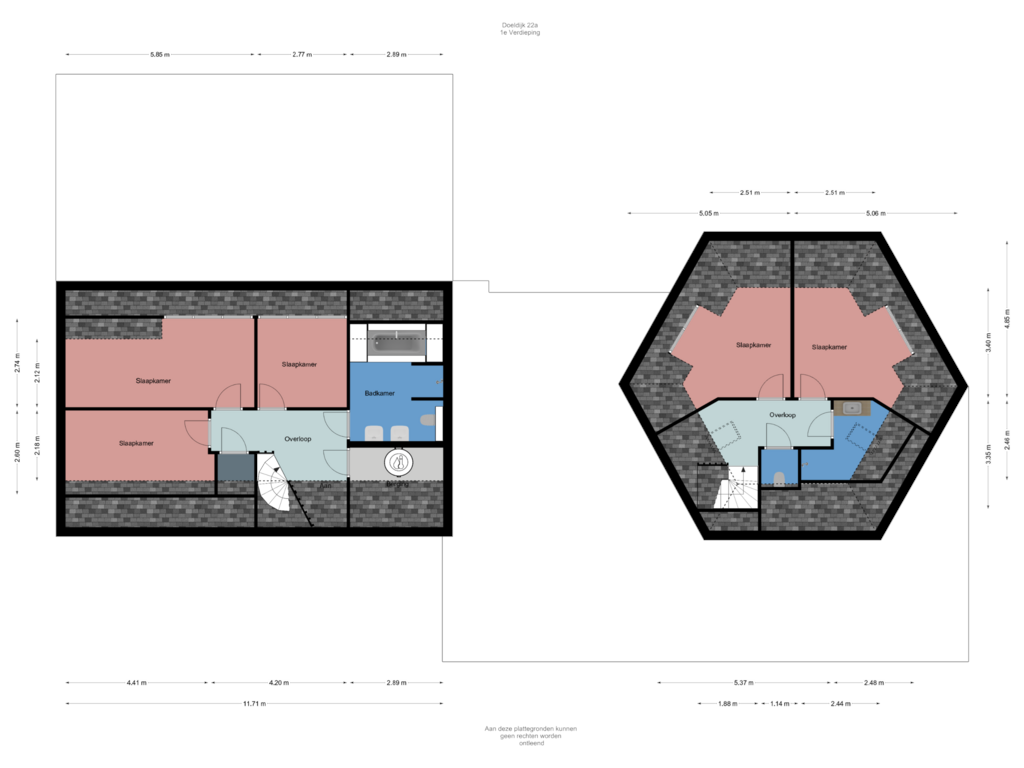 Bekijk plattegrond van 1e Verdieping van Doeldijk 22-A