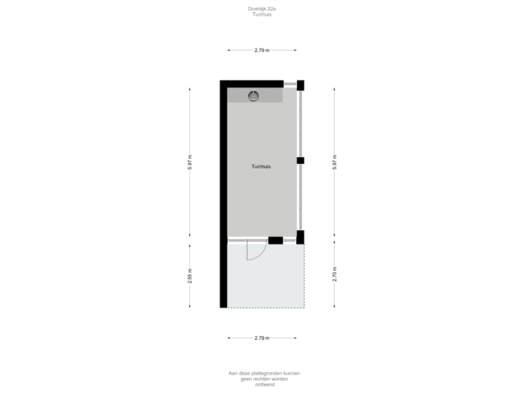 Bekijk plattegrond van Tuinhuis van Doeldijk 22-A