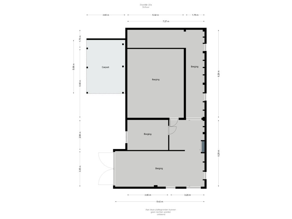 Bekijk plattegrond van Schuur van Doeldijk 22-A