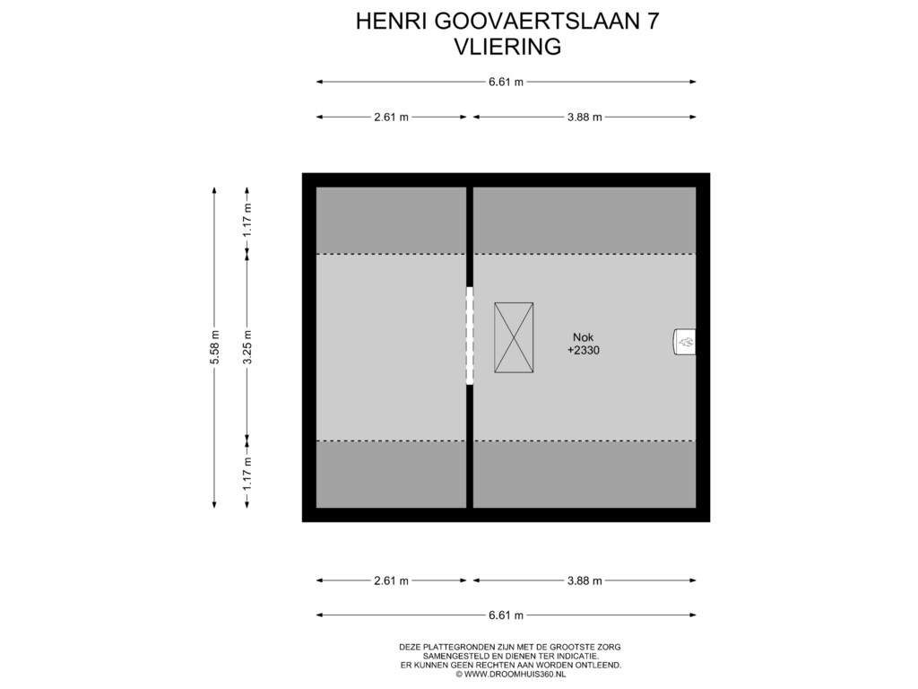 Bekijk plattegrond van Vliering van Henri Goovaertslaan 7