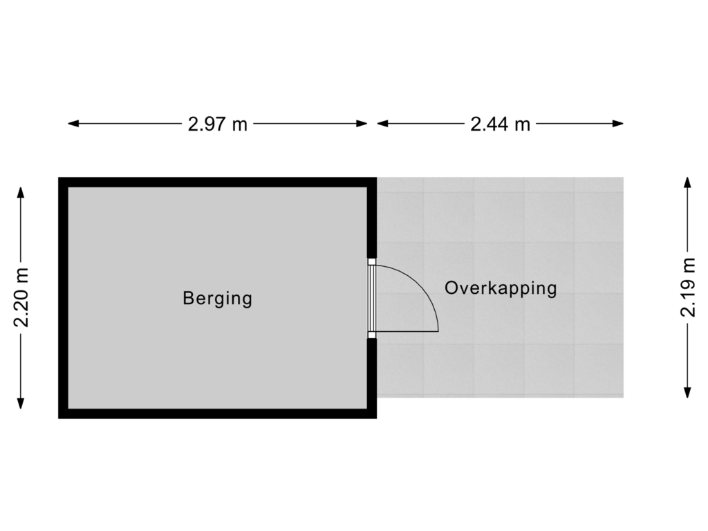 Bekijk plattegrond van Berging van Molenmakerslaan 73