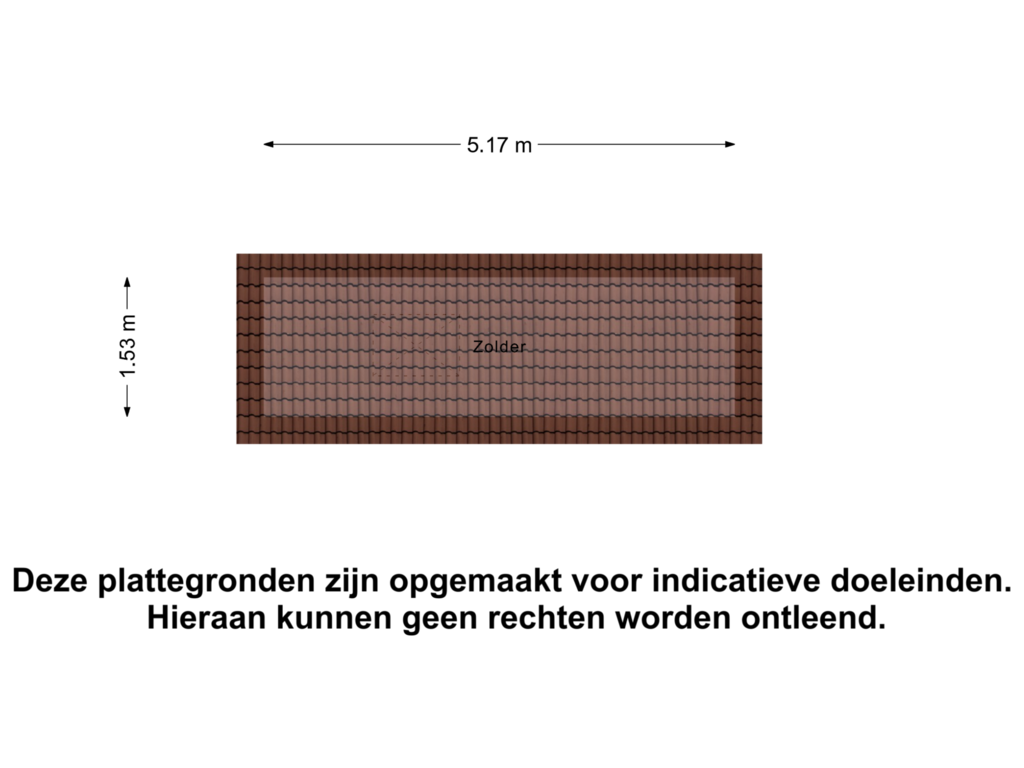 View floorplan of Zolder of Winand Staringstraat 23