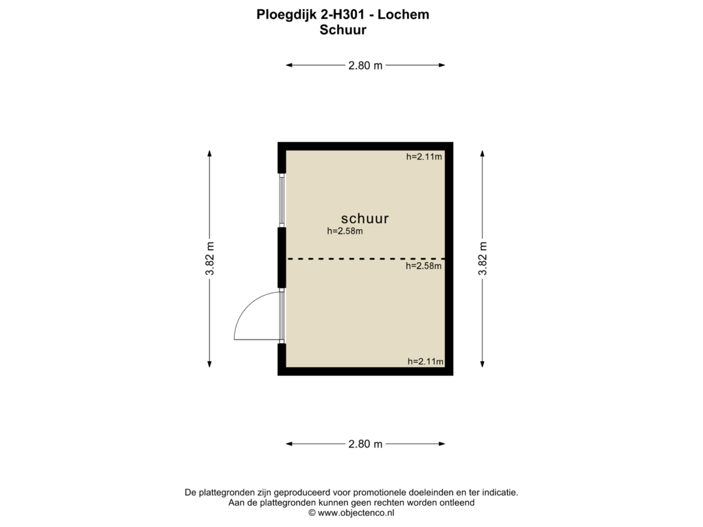 Bekijk plattegrond van SCHUUR van Ploegdijk 2-H301