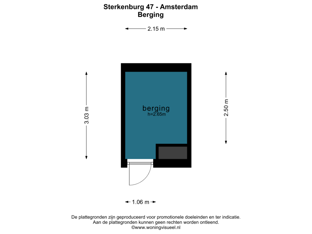 Bekijk plattegrond van BERGING van Sterkenburg 47