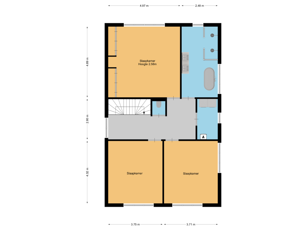 Bekijk plattegrond van 1e verdieping van Schakel 8