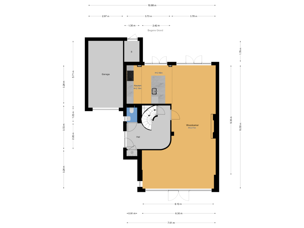 Bekijk plattegrond van Begane Grond van Sportlaan 359