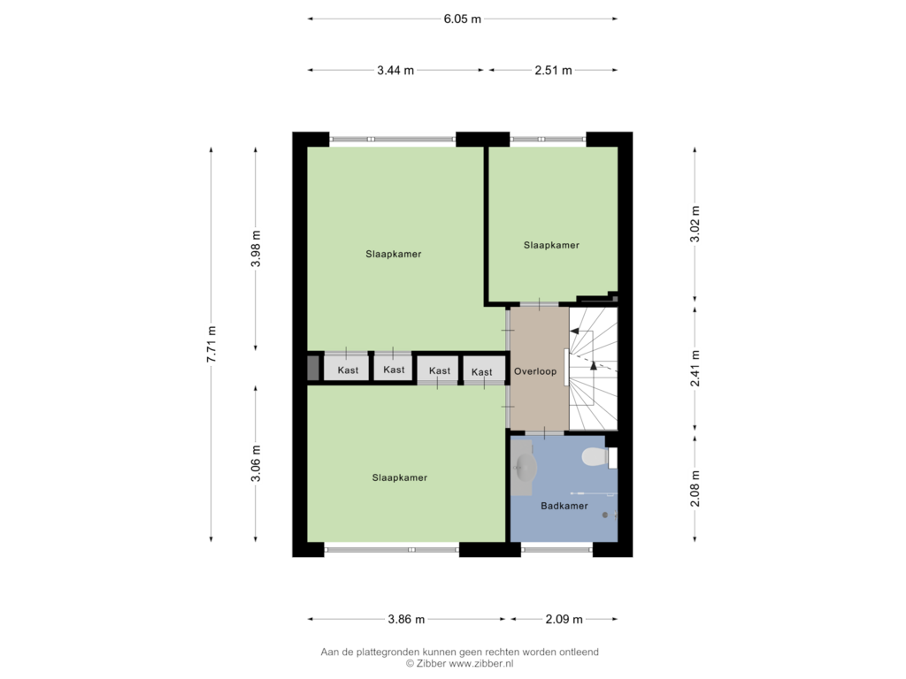 Bekijk plattegrond van Eerste Verdieping van Justus van Effenstraat 64