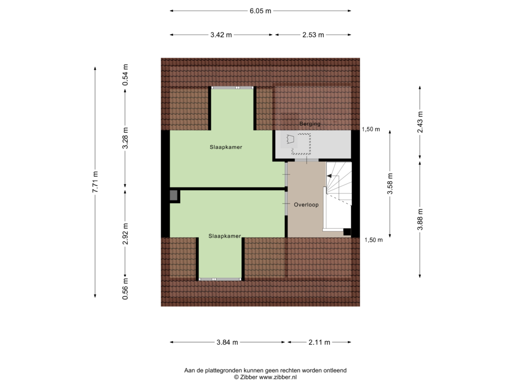 Bekijk plattegrond van Tweede Verdieping van Justus van Effenstraat 64