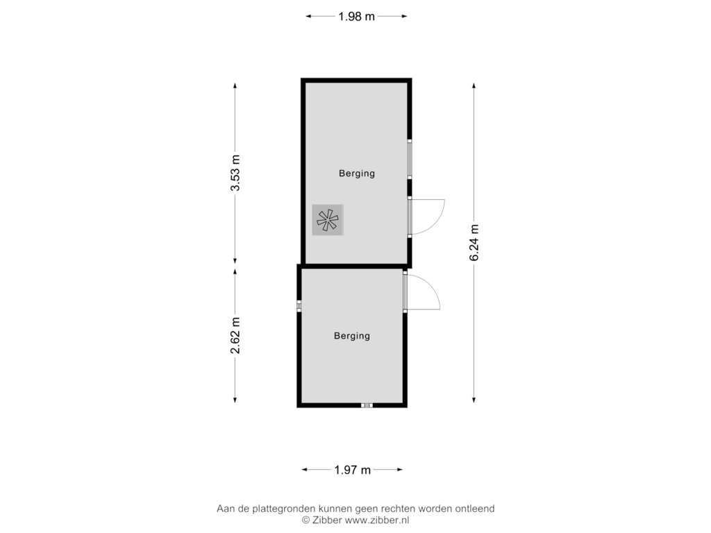 Bekijk plattegrond van Berging van Justus van Effenstraat 64