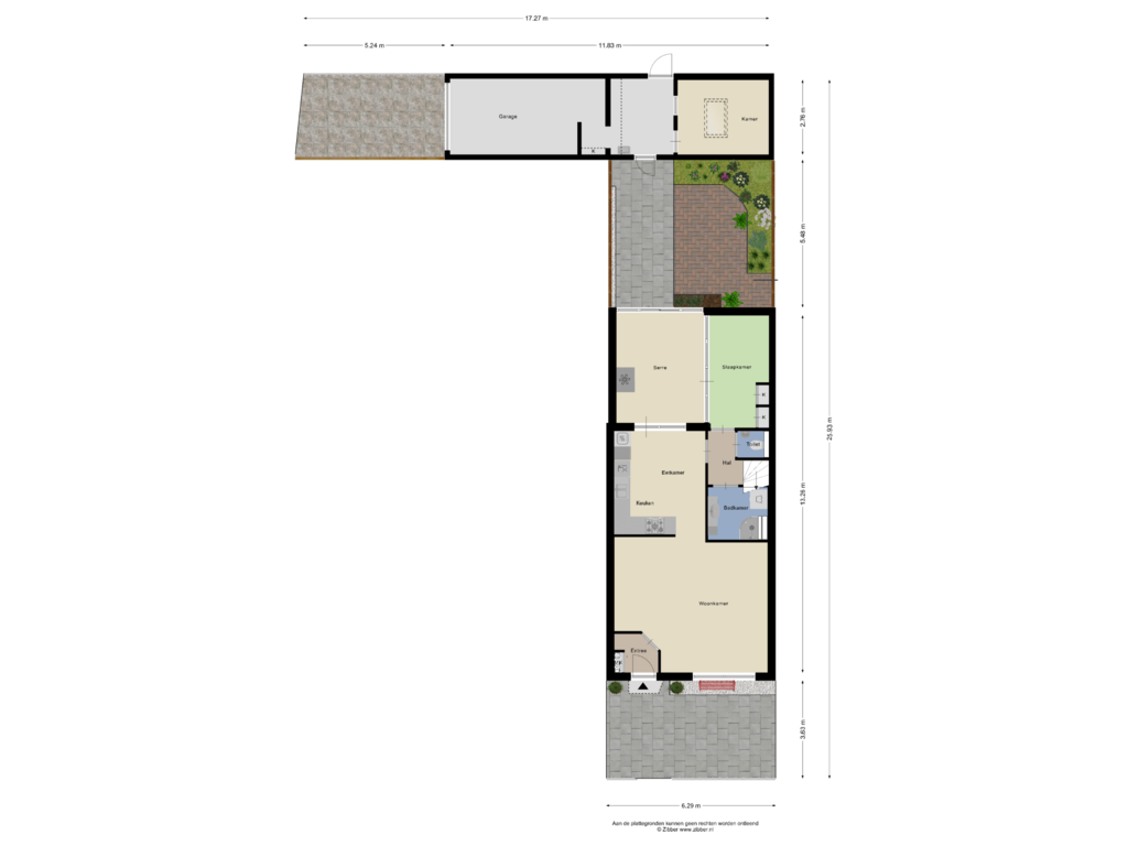 Bekijk plattegrond van Begane Grond  Tuin van Berghemseweg 190