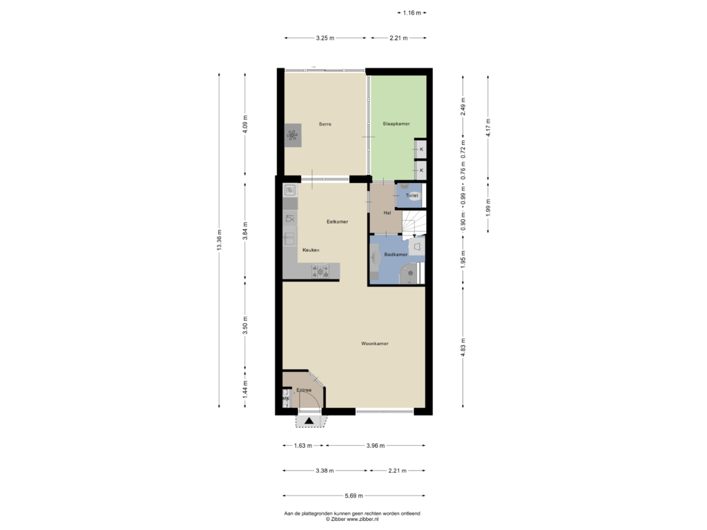 Bekijk plattegrond van Begane Grond van Berghemseweg 190