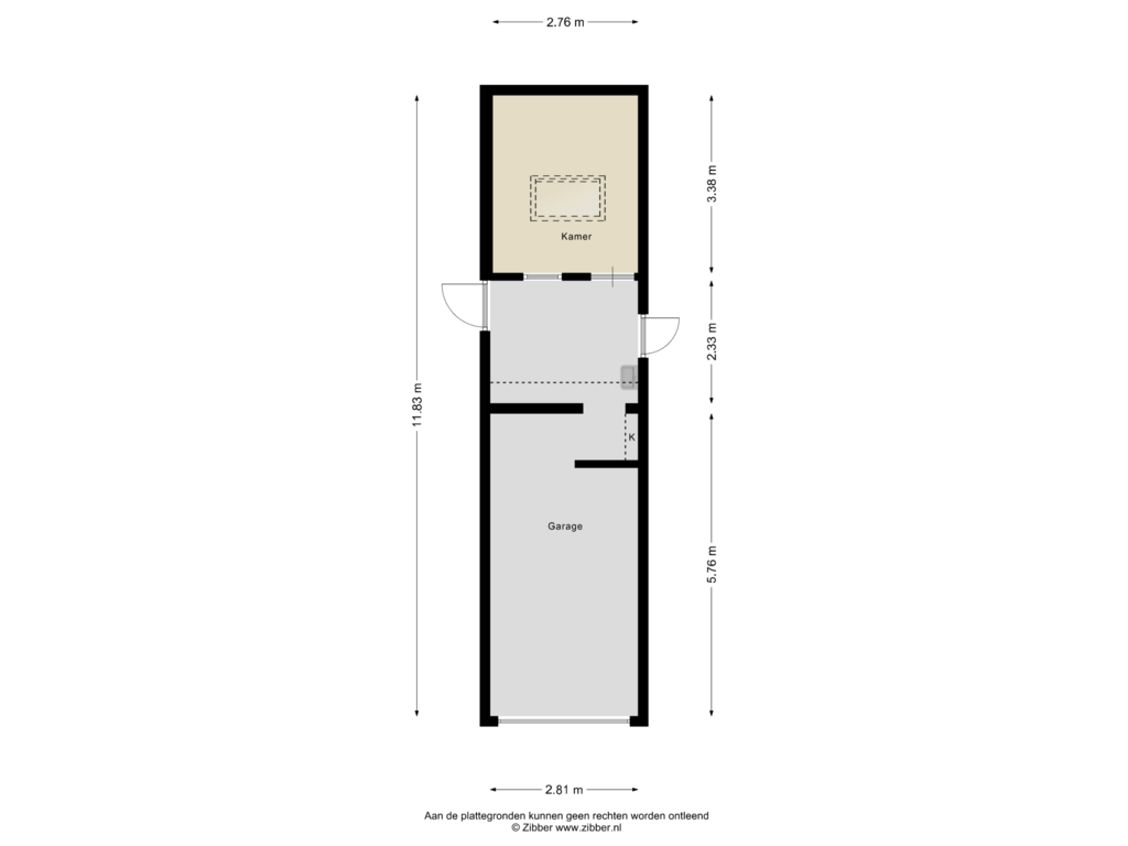 Bekijk plattegrond van Bijgebouw van Berghemseweg 190