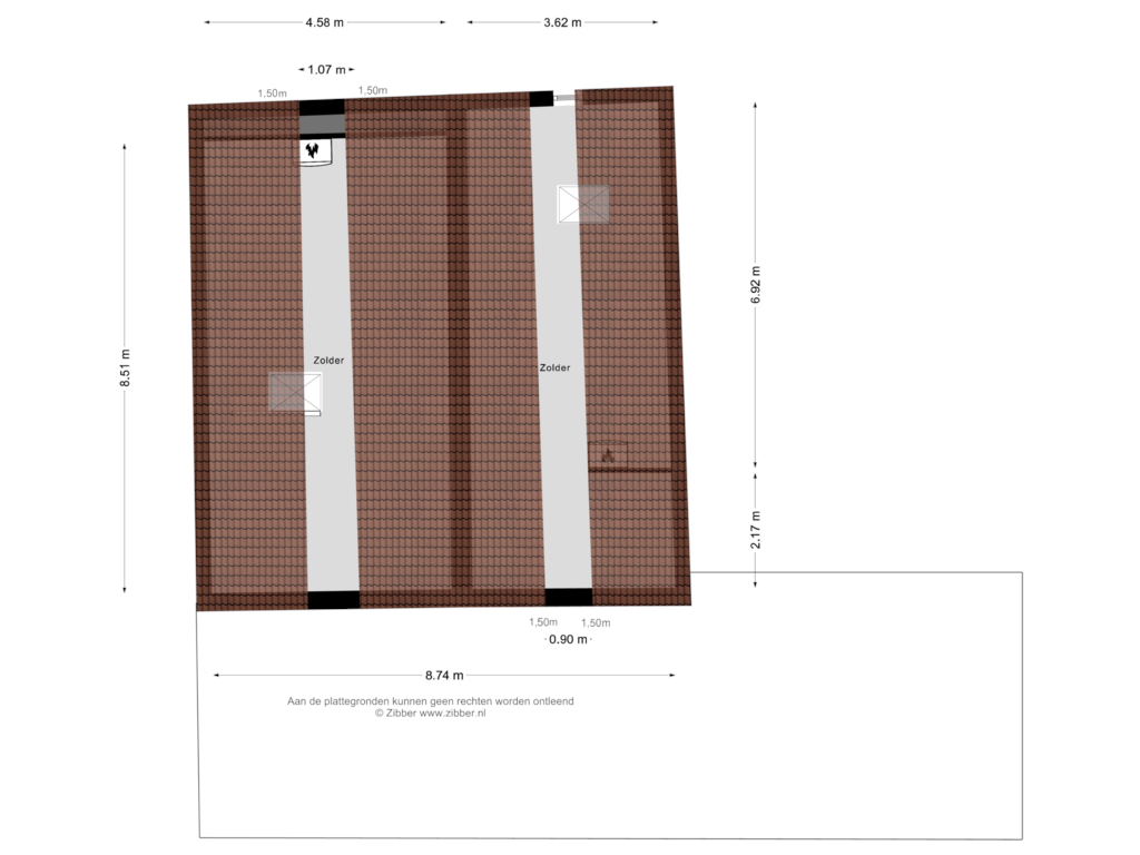 Bekijk plattegrond van Eerste Verdieping van Dorpsstraat 21