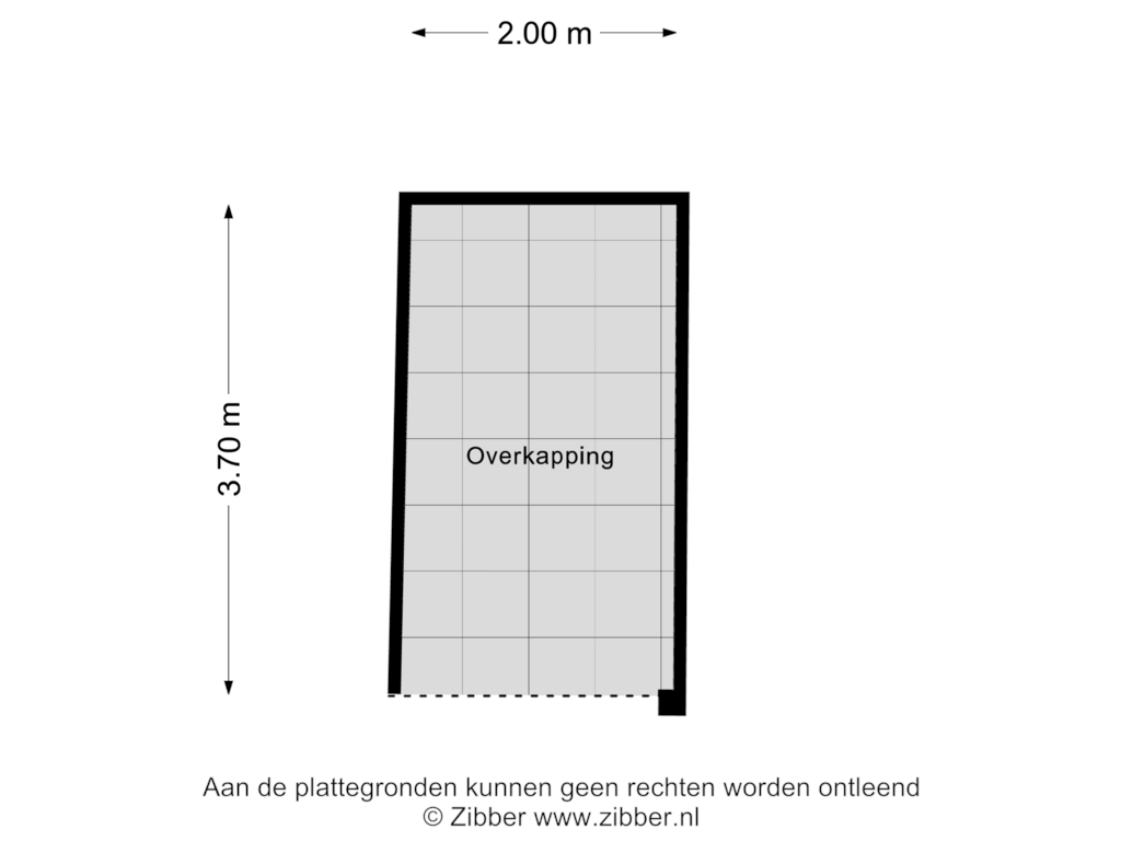 Bekijk plattegrond van Overkapping van Dorpsstraat 21