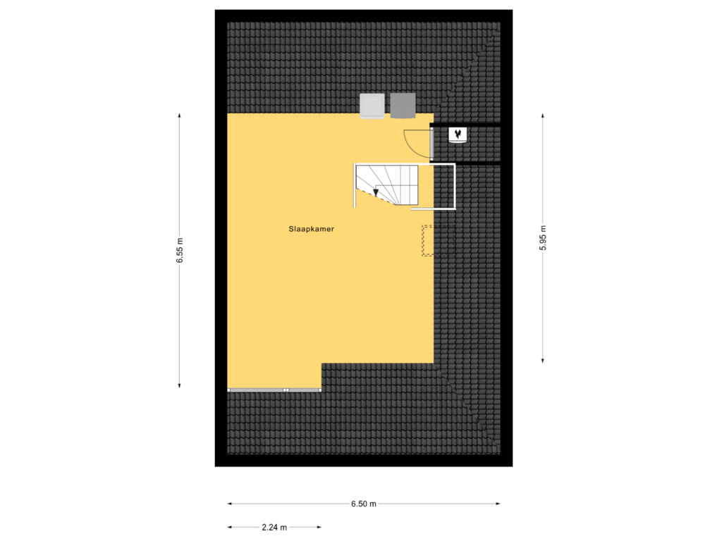 Bekijk plattegrond van 2e Verdieping van Vossenbeek 22