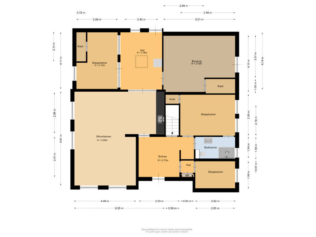 Bekijk plattegrond van Begane grond van Citadelstraat 22