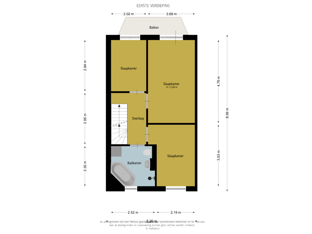 Bekijk plattegrond van Eerste verdieping van Boomkamp 27