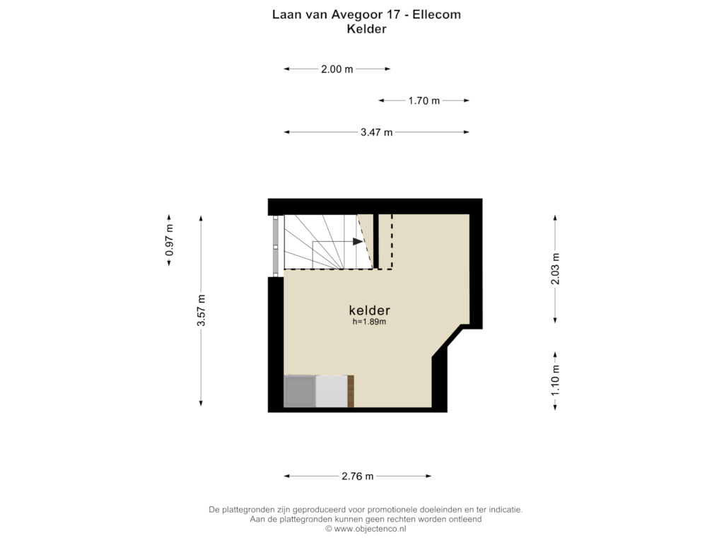 Bekijk plattegrond van KELDER van Laan van Avegoor 17