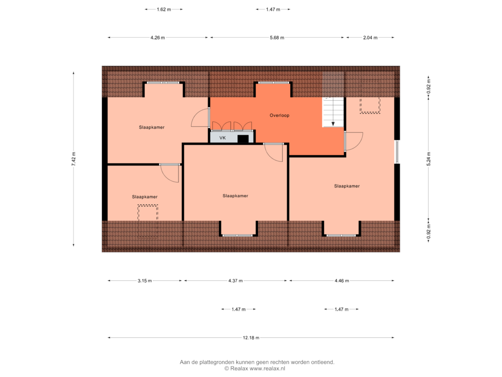 Bekijk plattegrond van Verdieping van Dorpsstraat 24