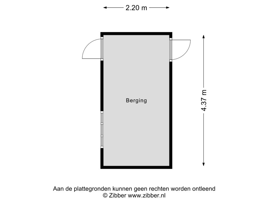 Bekijk plattegrond van Berging van Nicolaas Beetsstraat 17