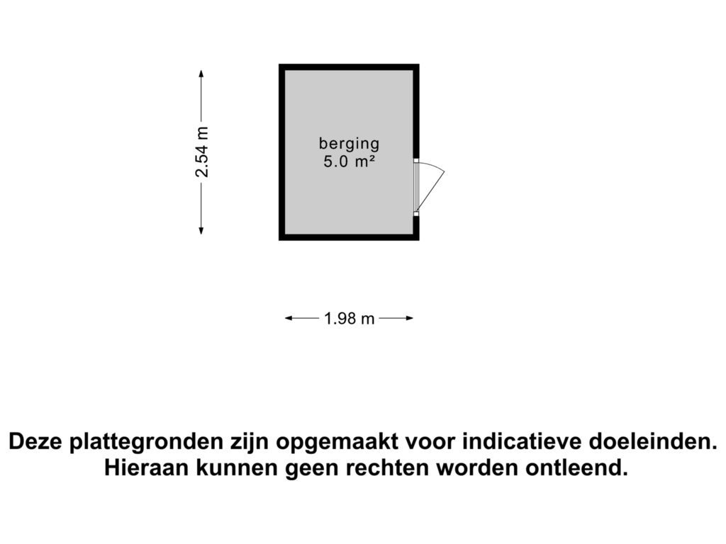 View floorplan of Berging of Madridstraat 37