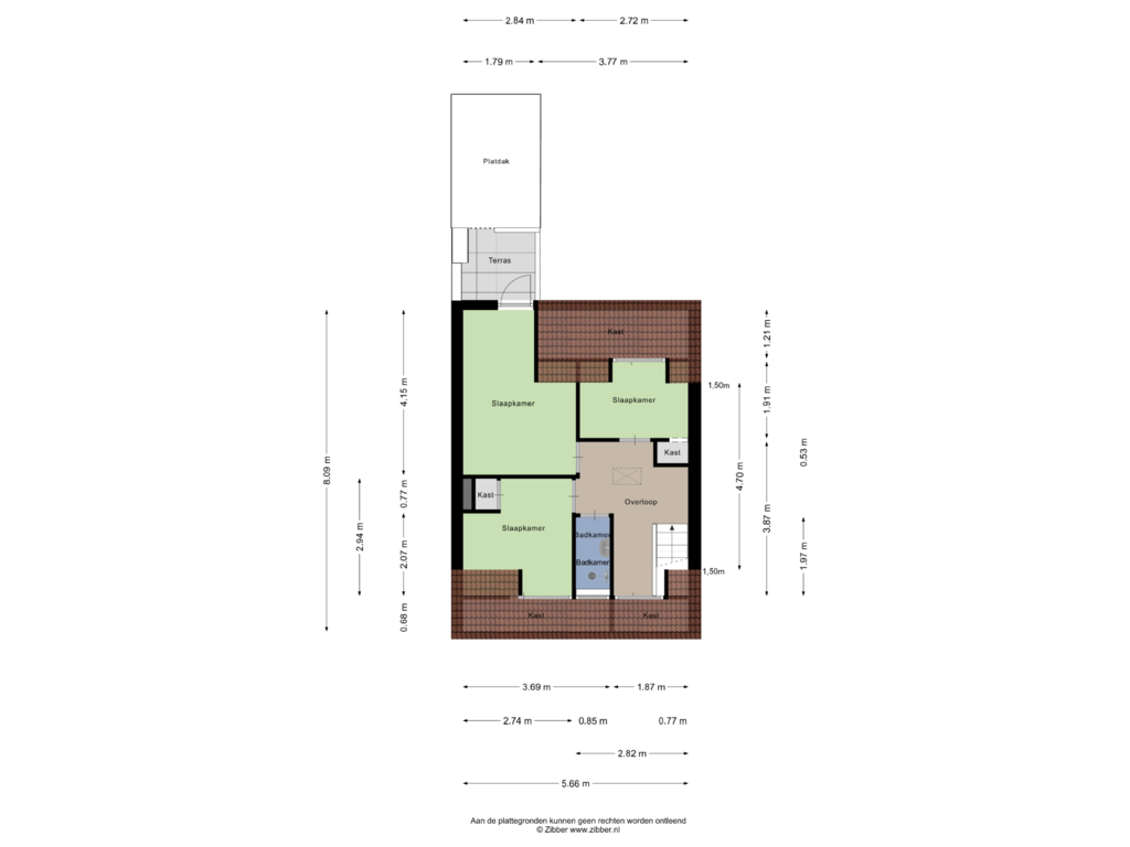 Bekijk plattegrond van Eerste Verdieping van Bataviastraat 14