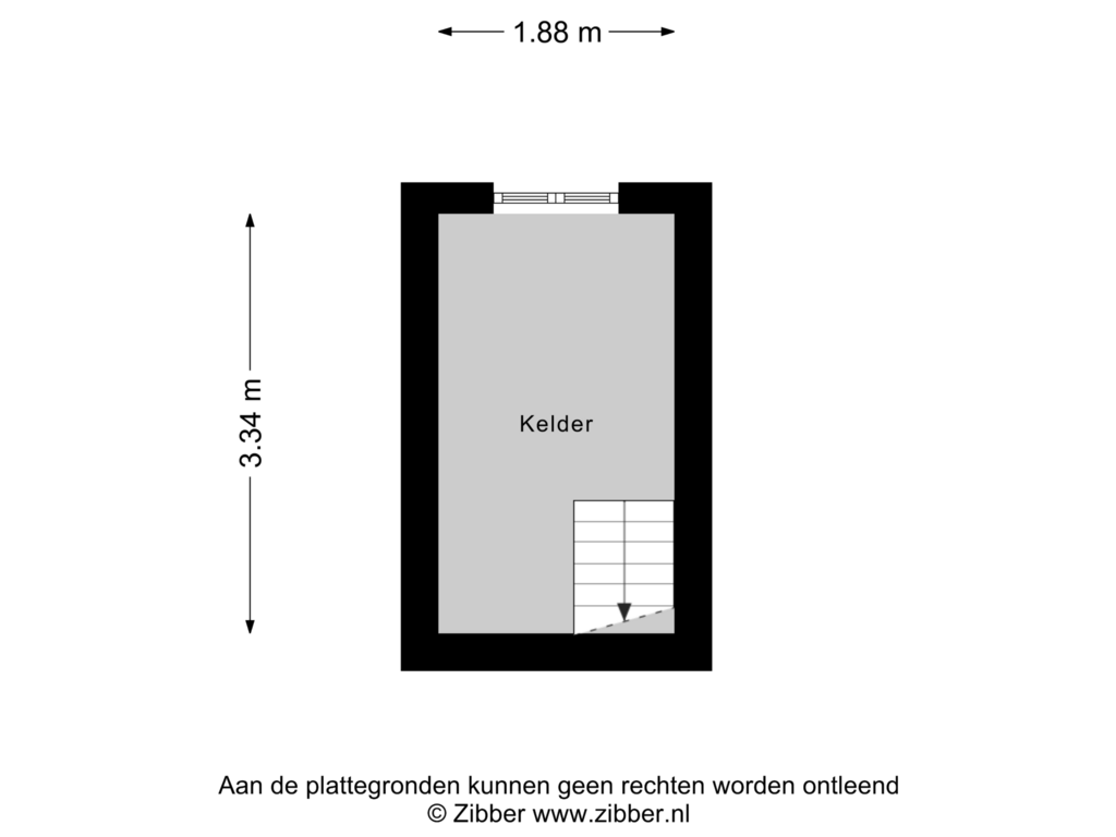 Bekijk plattegrond van Kelder van Bataviastraat 14