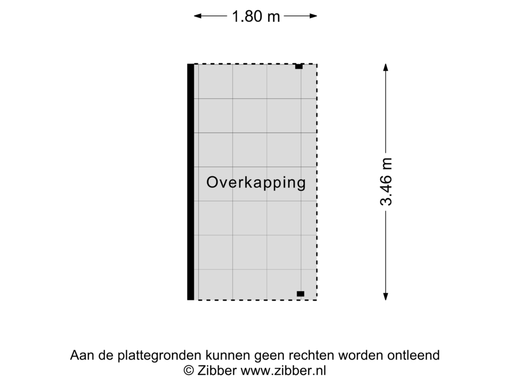 Bekijk plattegrond van Overkapping van Bataviastraat 14