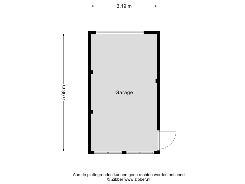 Bekijk plattegrond van Berging van Bataviastraat 14