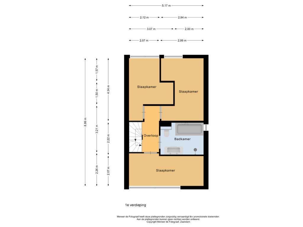 Bekijk plattegrond van 1e verdieping van Duijves Weer 2