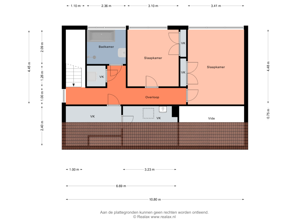 Bekijk plattegrond van Verdieping  1 van Dommeloord 17