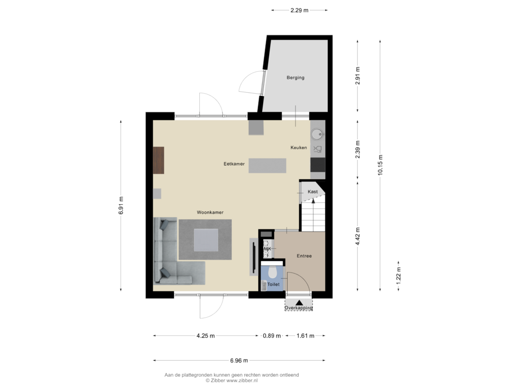 View floorplan of Begane Grond of Stentorlaan 43