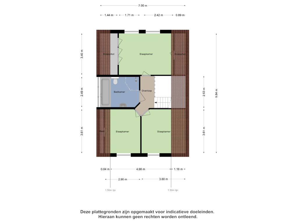 View floorplan of Eerste Verdieping of Ruitersveldweg 15