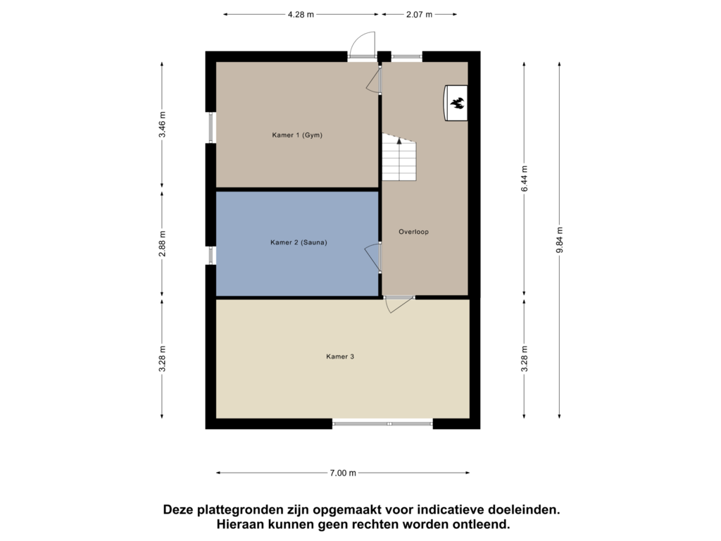 View floorplan of Souterrain of Ruitersveldweg 15