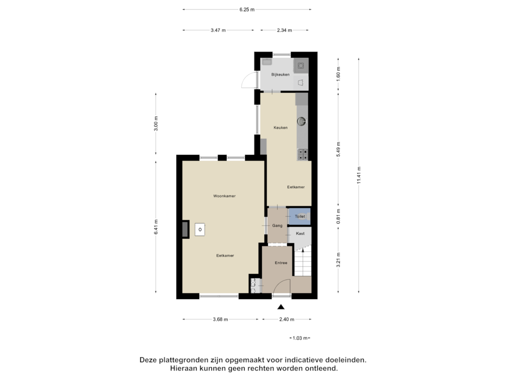 View floorplan of Begae Grond of Admiraal de Ruyterstraat 137