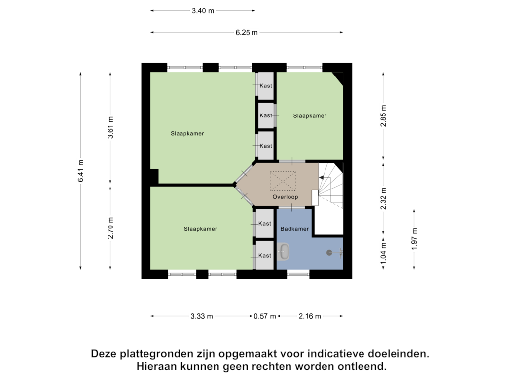 View floorplan of Eerste Verdieping of Admiraal de Ruyterstraat 137