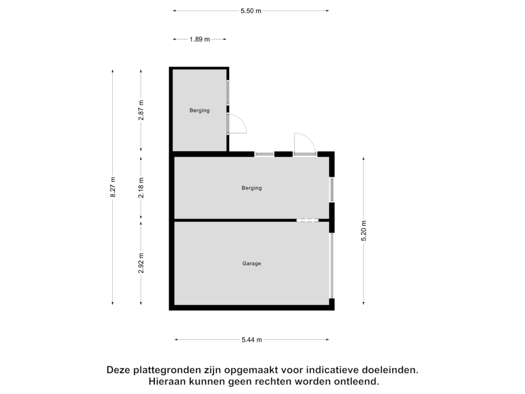 View floorplan of Garage of Admiraal de Ruyterstraat 137